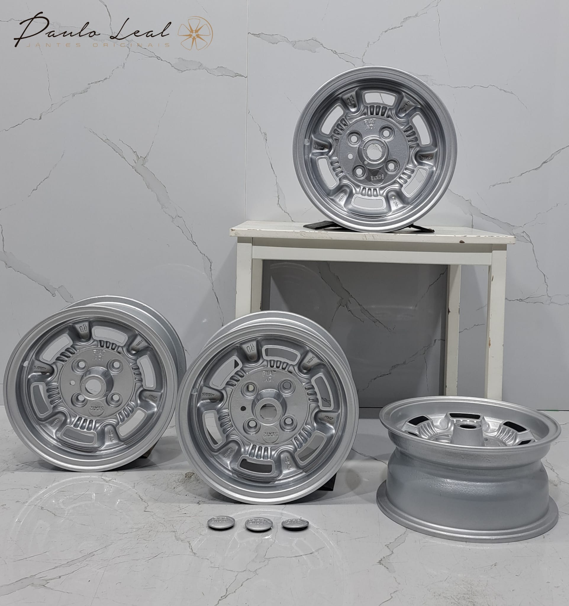 Jantes 12" originais Fiat Abarth Maifrini Mille Miglia